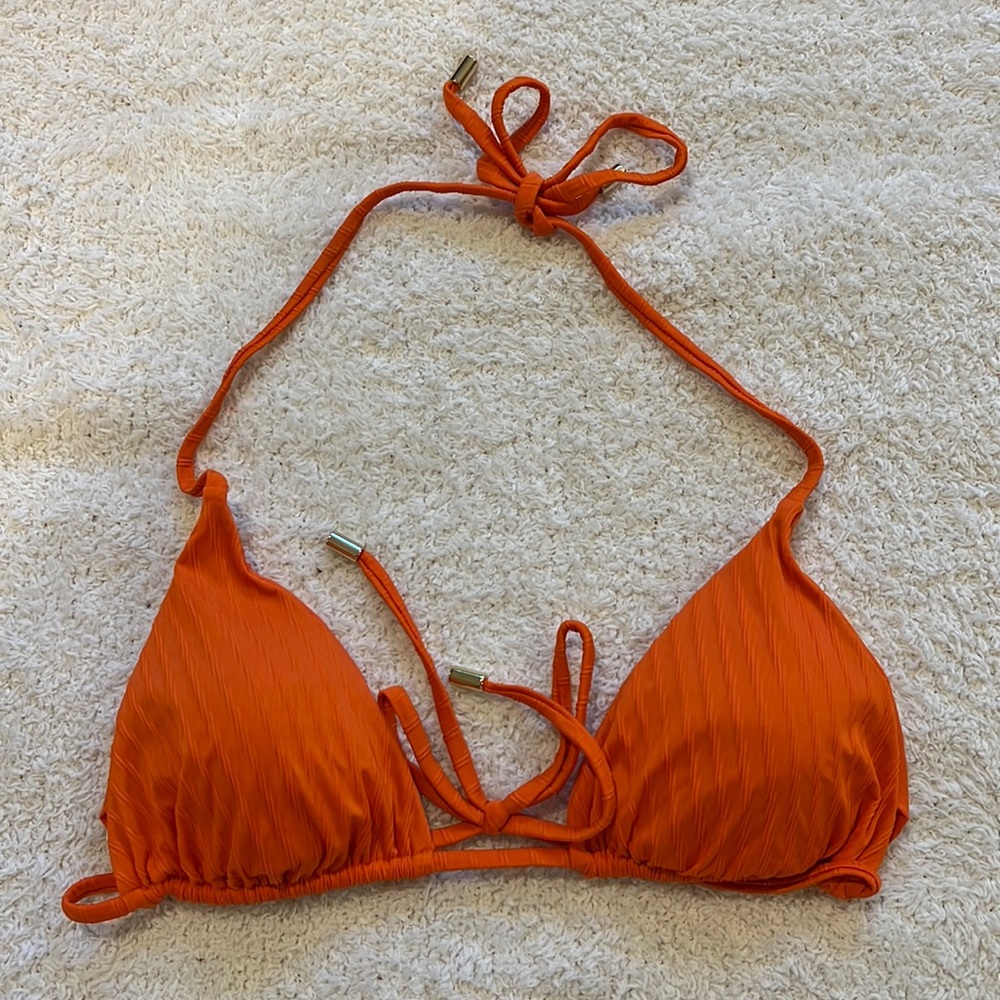 Monday swimwear orange bikini top